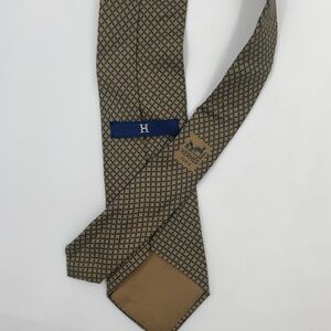 Hermes Current season Geometric Brown Tie Slightly creased
